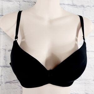 🔵BOGO FREE🔵 Bra Padded Super Push Up Mopas Lingerie Underwire Black  Sz 34C